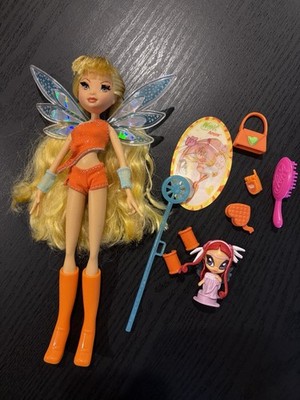 MATTEL 2005 Winx Club light-up STELLA with pixie AMORE doll - complete