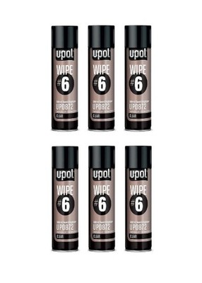 UPOL 0872 Wipe #6 Solvent Based Degreaser Clear 11.5 Oz Aerosol  - 6 Pack