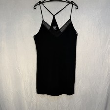 Women  s Lace Trim Camisole Intimate Top Black 3XL Adjustable Straps Intimate