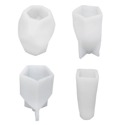 3D Geometric Shape Mold Silicone Soap Making Mould Fondant Candy Cake DIY