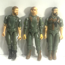 Vintage 1982 G I Joe Figures - BREAKER  GRUNT & CLUTCH - new O rings  -read