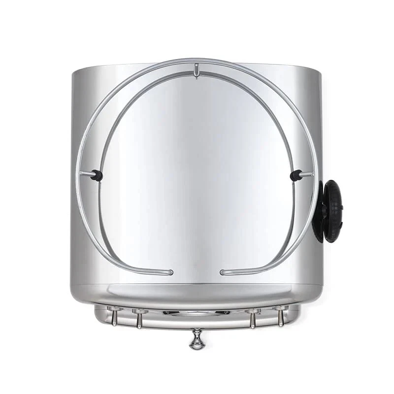 Vista superiore della macchina illy X1 Anniversary in acciaio inox
