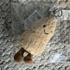 Jellycat Amuseable Peanut Bag Charm Keyring Plush Toy - Genuine Soft Gift NWT