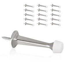 16 Pack Solid Rigid Door Stops - Heavy Duty Door Stoppers Wall Protector with...