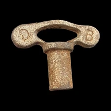 Antique Clock Winding Key D & B