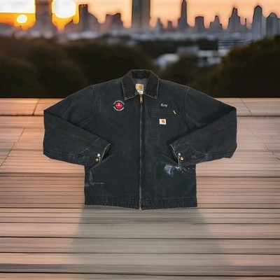 Carhartt J01 Detroit Blanket Lined Jacket 40 Tall Drilling Co