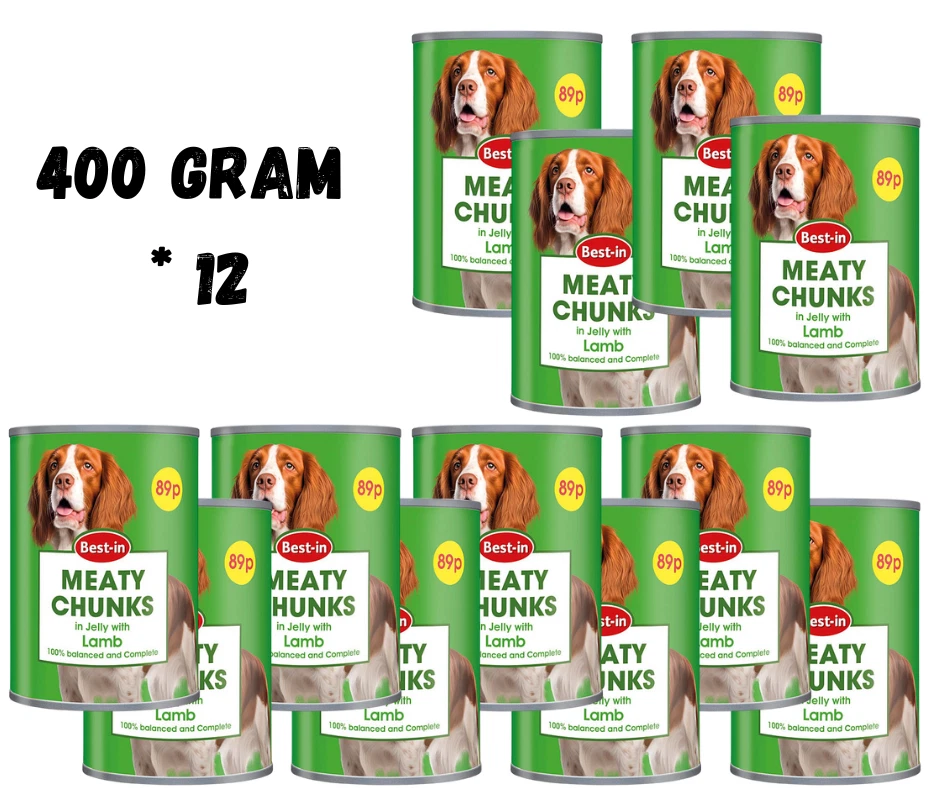 Bestin Dog Food Lamb 400g × 12 × 1