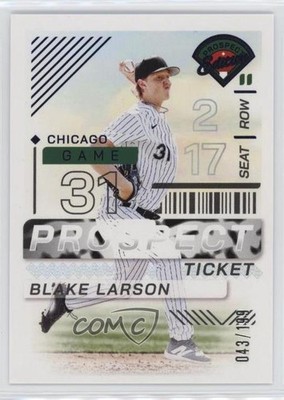 2024 Panini Prospect Edition Blue 43/199 Blake Larson #28 19l7