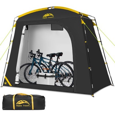 Bike Storage Shed Tent, Waterproof Portable Bike Cover with 40% More Top Spac...