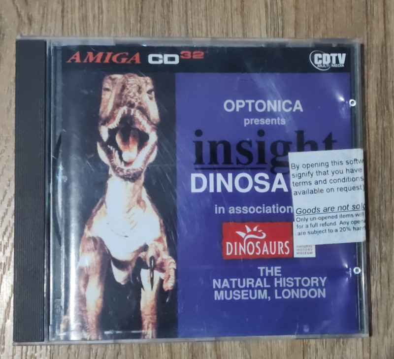 Insight DINOSAURS AMIGA Commodore CD32 CDTV cd 32 new