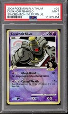 Pokemon League Promo Cross-Hatch Reverse Holo Foil Dusknoir FB 26/147 PSA 9