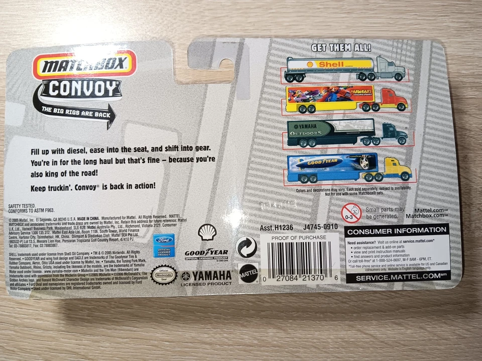 *FREE SHIP* MARIO KART DOUBLE DASH  2005 Matchbox Convoy Diecast Truck - RARE !! - Image 3 of 4