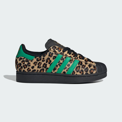 adidas Superstar 2 JP8165 Leopard Print Core Brown Court Green