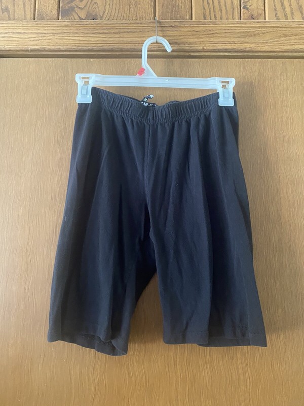 Faded Glory Black  Shorts - Child Size L (10-12) Elastic Waist