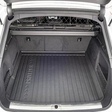 DriveDen Tailored Fitted Black Rubber Boot Liner Mat for Audi A4 Avant B9 16-23