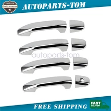 For 20-2024 Chevy Silverado GMC Sierra 2500HD 3500HD CHROME Door Handle Covers