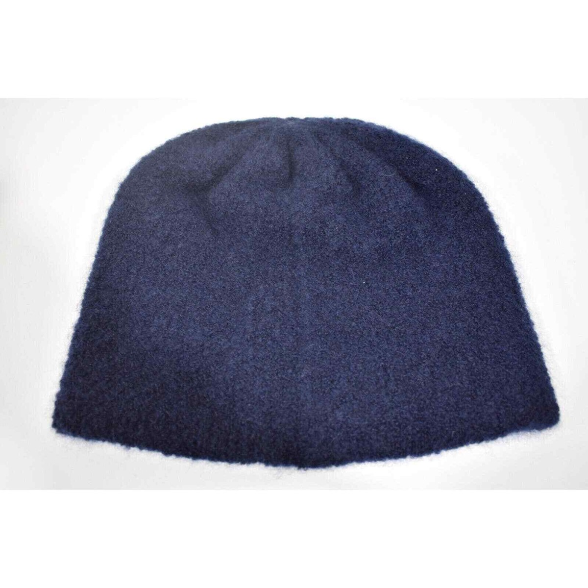 Chanel 22B Wool Cashmere Navy Blue White Black CC Logo Beanie