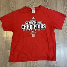 Vintage St Louis Cardinals 2006 MLB World Series Adidas T-Shirt Adult Medium 