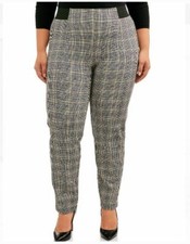 Terra  Sky Women's Plus Size Elastic Waistband Ponte Pant: 67 rayon, 29 nylon