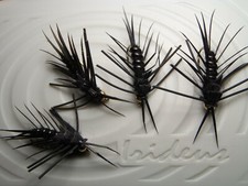 Irideus Commander Black Stonefly Leggy Biot Trout Fly Fishing flies steelhead