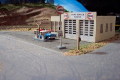 Osborn Models HO Scale Gas Station Laser Cut Kit #1045~NEW