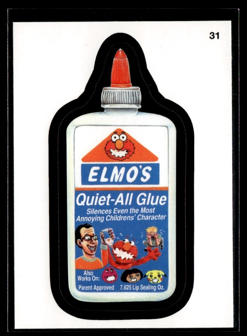 週末限定価格　GERMS　ジャームスモンスター　1988年　12個セット 2013 Topps Wacky Packages Sticker Elmo's Quiet All Glue #31 | eBay