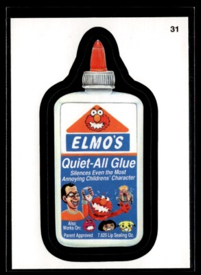 2013 Topps Wacky Packages Sticker Elmo's Quiet All Glue #31 | eBay