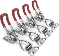 4Pcs Toggle Latch Clamp, 304 Stainless Steel Pull Hasp Latches, Quick Release Ha