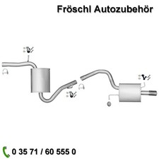für Audi A4 2,0 Fsi B6 8E2 150Ps Awa Auspuff komplette Auspuffanlage Kit neu a*