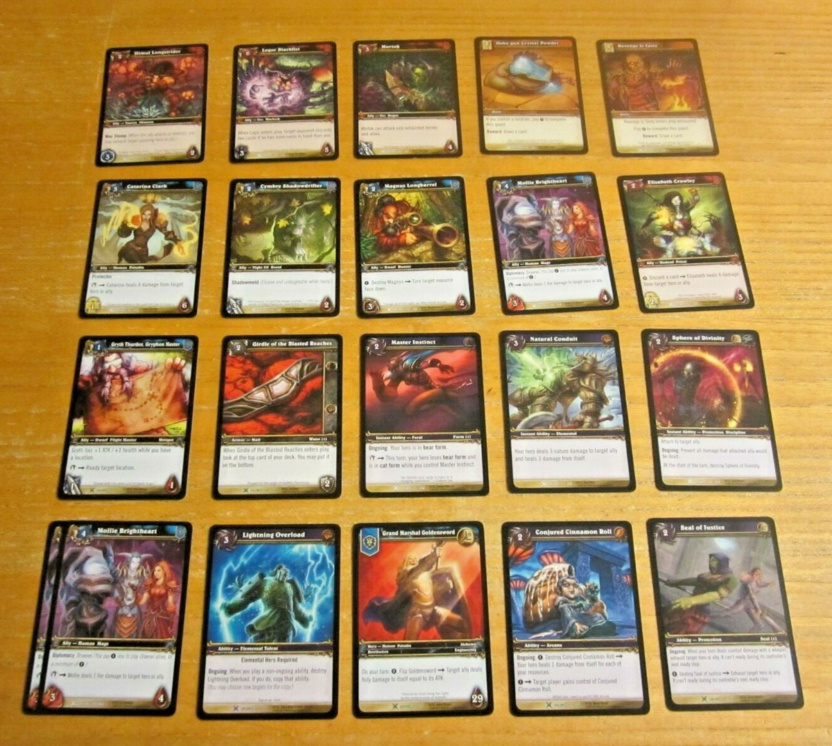 2008 World of Warcraft Drums of War TCG Lot of 21 Cards w/1 RARE