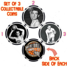 BOB HOUBREGS - BASKETBALL HALL OF FAME - COLLECTABLE COIN SET