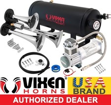 Train Horn Kit For Truckcarpickup Loud System 1.5g Air Tank200psi3 Trumpets
