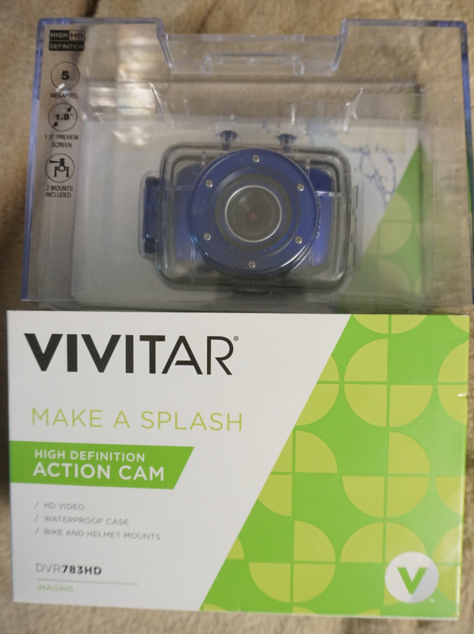 Vivitar DVR783HD 5.1MP 720p HD Waterproof Action Video Camco