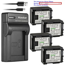Kastar Battery Slim USB Charger for Canon BP-809 Canon VIXIA HF100 HF 100 Camera