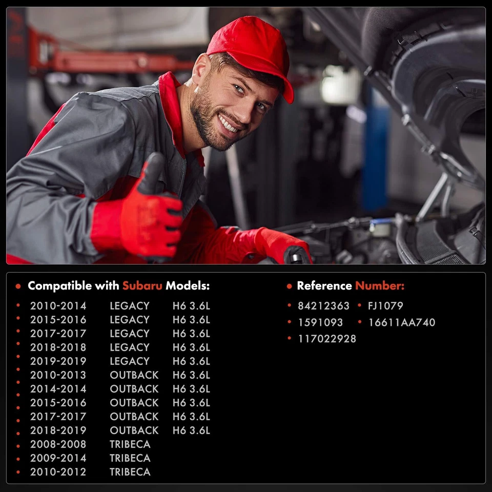 6 peças novo injetor de combustível para Subaru Outback Legacy 2010-2019 Tribeca 08-14 H6 3.6L - Imagem 2 de 4