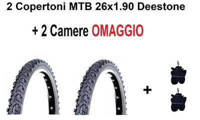 2 Copertoni MTB 26 Bici Mountain Bike 26x1.90 Deestone Gomme Pneumatico  Bike | eBay