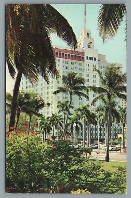 Everglades Biscayne Blvd 2nd to 3rd Sts Miami New Everglades Hotel Postcard
