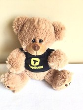 Top Buzz Advertising Promotional Brown Teddy Bear Plush Stuffed Animal Toy 8"H