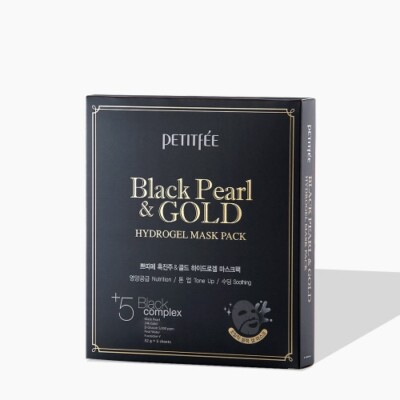 PETITFEE Black Pearl & Gold Hydrogel Mask Pack 32g x 5 Sheets SET