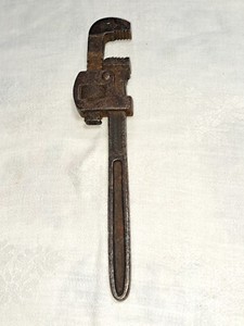 ANTIQUE GENUINE 6” STILLSON ADJUSTABLE WRENCH ~ WALWORTH MFG. CO., BOSTON, U.S.A