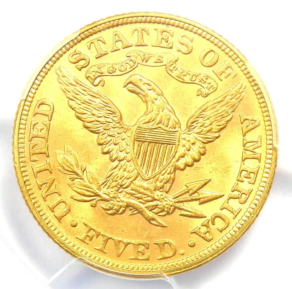 1894 Liberty Gold Half Eagle $5 Coin - PCGS MS65 (BU UNC) - $5,000 Value! - Image 4 of 4