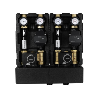 Heizkreisset Pumpengruppe mit 3-Wege Mischer inkl. Mischer mit Balken 2 - 5 fach