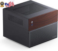 N4 Black NAS Pc Case, Walnut Wood 8-Drive Bay/6 3.5 "HDD 4 Hot-Swap 2 Non Hot