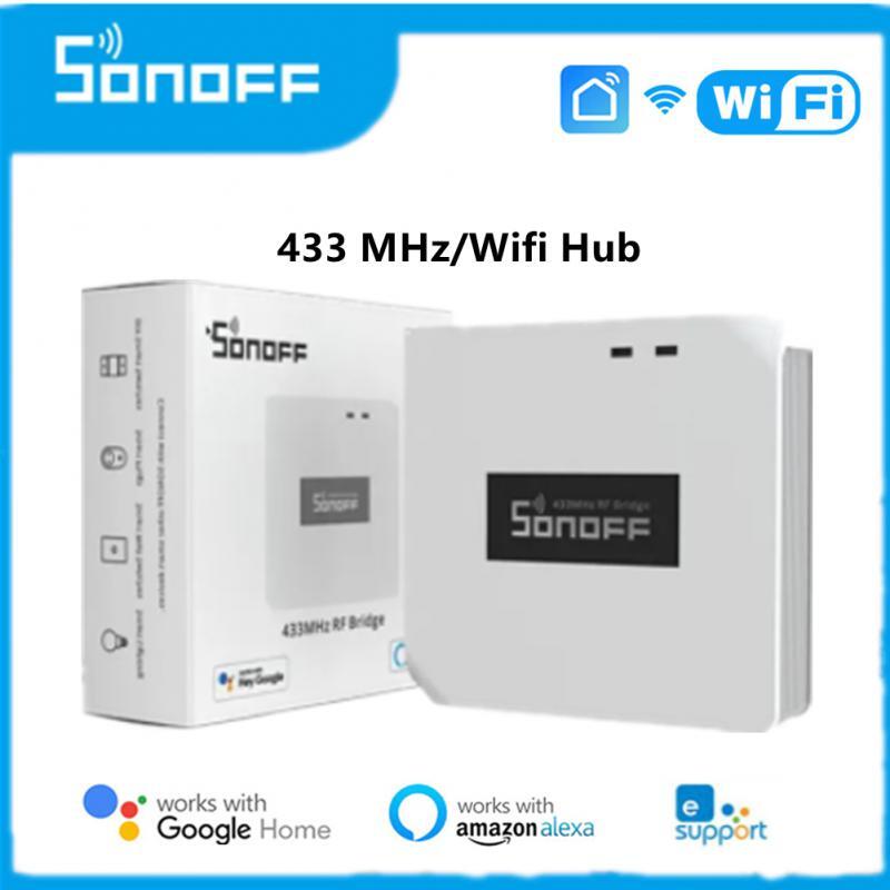 SONOFF RF BridgeR2 Wireless Gateway Wifi 433 MHz Smart Hub RF Bridge Smart Home