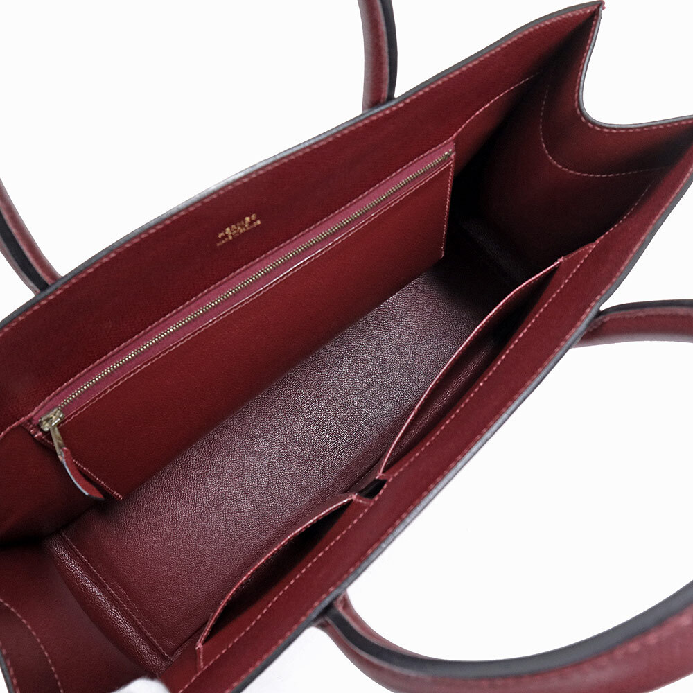 Hermes White Bus Gm Handbag Vaux Epson Leather Rouge Ash Red Hermes White Bus Gm Handbag Vaux Epson Leather Rouge Ash Red