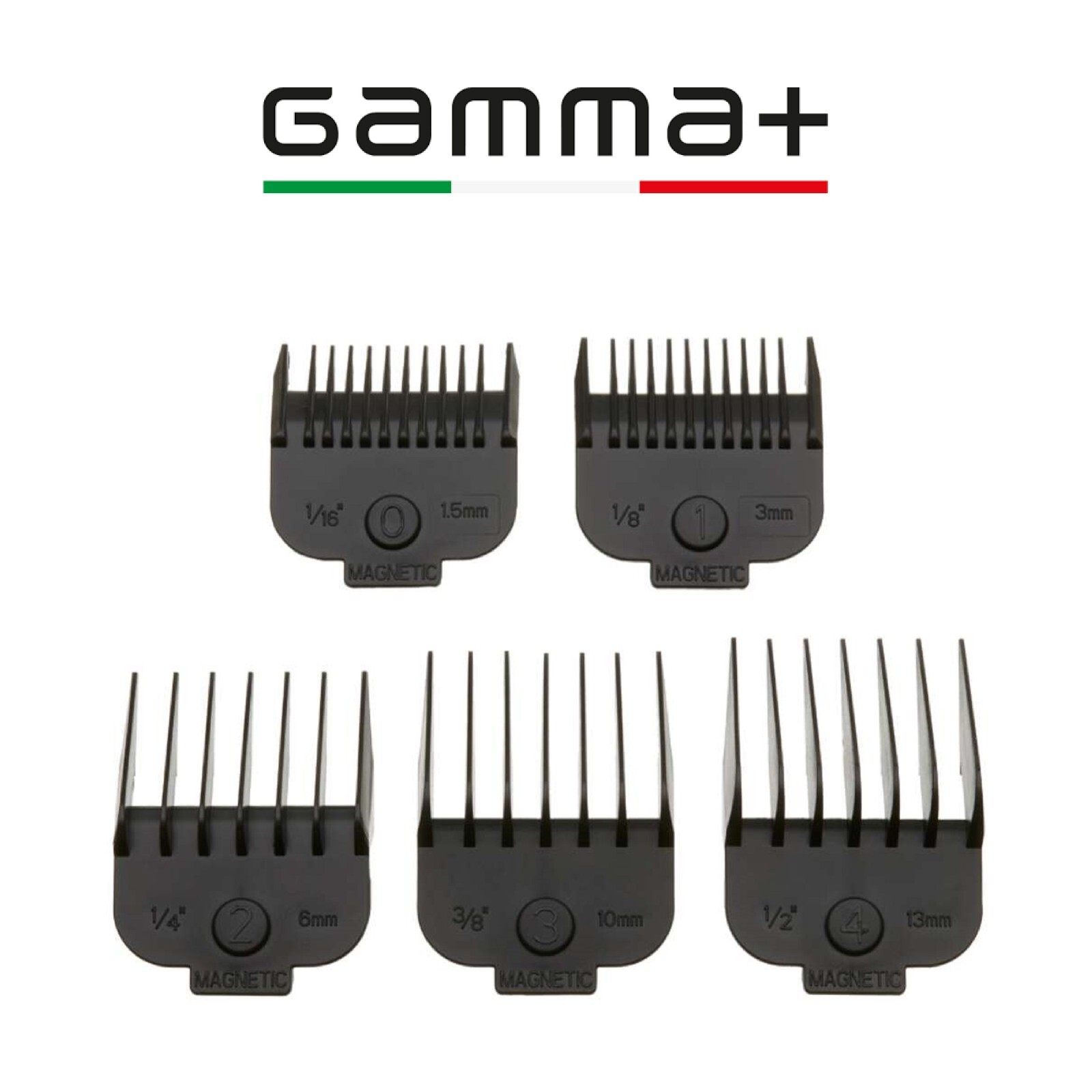 GAMMA PIU 5 RIALZI PETTINI MAGNETICI 1,5-3-6-10-13mm TOSATRICE CLIPPER X-ERGO