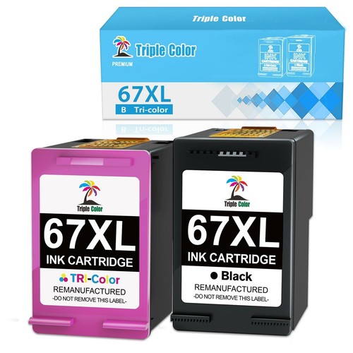 Pack De Cartuchos De Tinta Original HP 67XL - Compatible Con Impresoras HP 2755, 4155, 6055, 6458