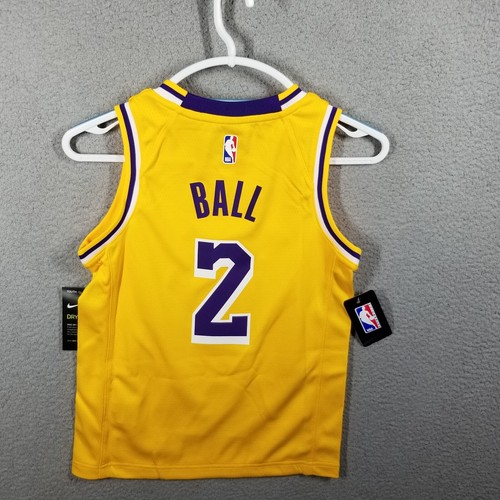 Lonzo Ball Los Angeles Lakers 2018 Nike Swingman Jersey Youth Small NWT - Picture 2 of 12