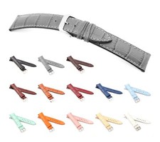 RIOS1931 Alligator Style Watch Band "Louisiana", 16-22 mm, 13 colors, new 