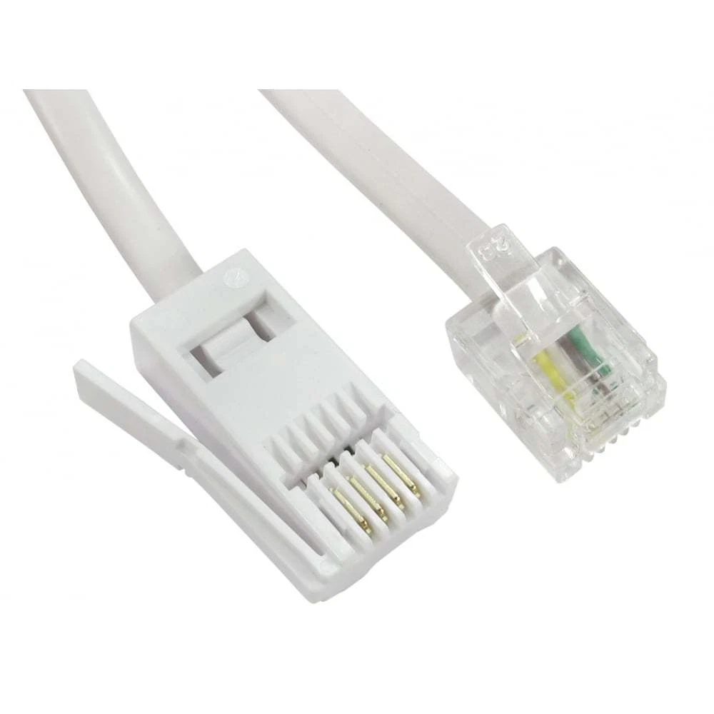 Cavo Accoppiatore RJ11 Femmina-femmina MEETOOT: Nero, 2 Pezzi, Per Telefono Fisso, Fax, Segreteria, Collegamento PCB, Plug And Play